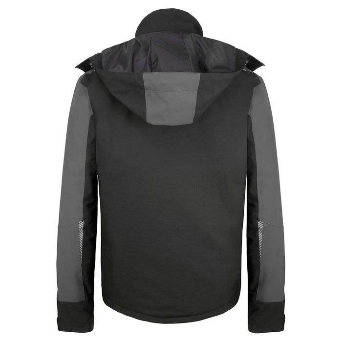 Click Pembroke Padded Rain Jacket - Black / Grey