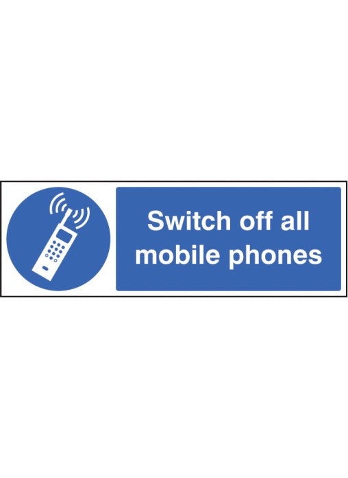 Switch Off All Mobile Phones Safety Sign
