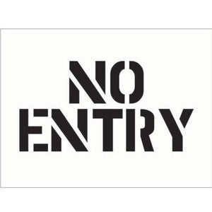 No Entry - PVC Stencil Kit — GHC (UK) LTD T/A Safety Plus