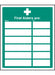 Your First Aiders Are Safety Sign - 6 Names