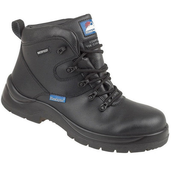 Himalayan 5120 Black Leather Waterproof Safety Boot - Metal Free S3 ...