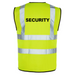SECURITY Printed Hi-Viz Waistcoat - High Visibility Vest
